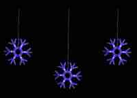 Светодиодная гирлянда Uniel занавес Снежинки-1 220V синий ULD-E1503-036/DTA Blue IP20 Snowflakes-1 UL-00001406