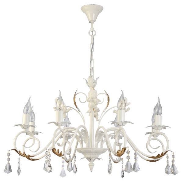 Подвесная люстра Natali Kovaltseva Jennifer II JENNIFER II 11372/8C IVORY GOLD,CER