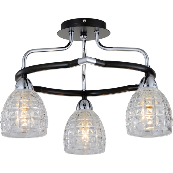 Люстра потолочная N-Light 412-03-63CDW chrome + dark wengue