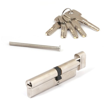 Цилиндр для замка ключ / вертушка Apecs SM-110(45C/65)-C-NI никель