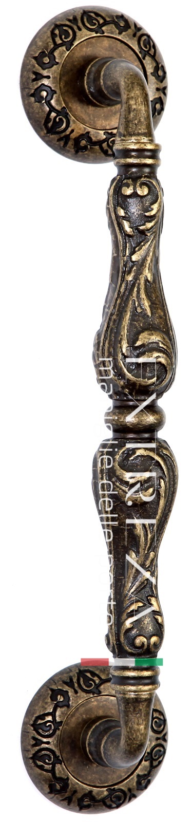 Ручка скоба дверная Extreza GRETA (Грета) R04 античная бронза F23
