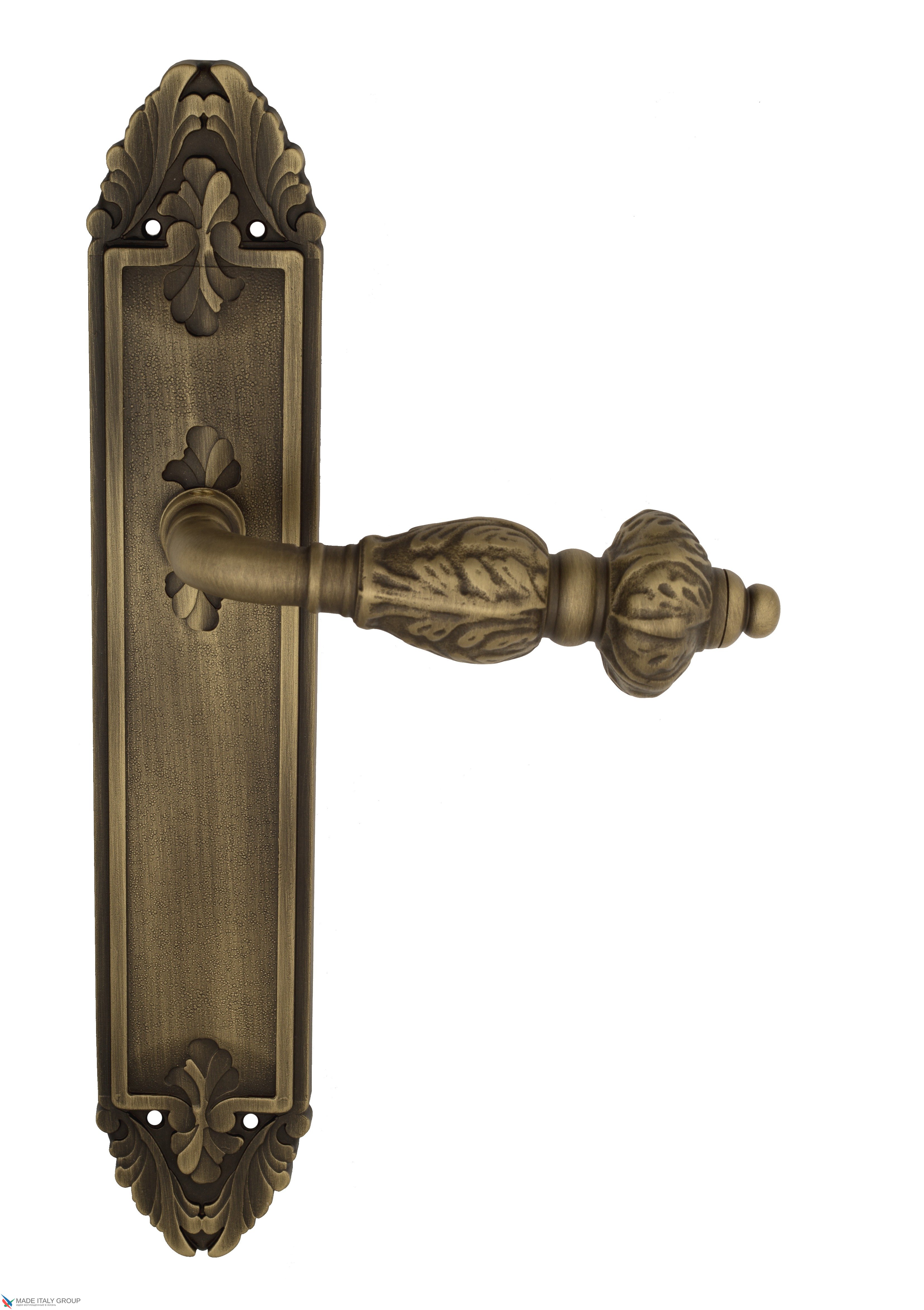 Дверная ручка Venezia "LUCRECIA" на планке PL90 матовая бронза
