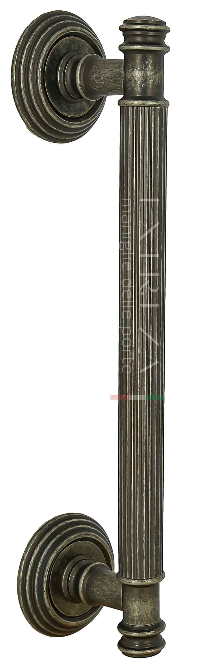 Ручка скоба дверная Extreza BENITO (Бенито) 275 мм (225 мм) R05 античное серебро F45