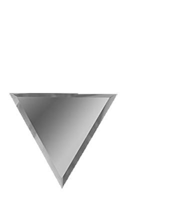 Зеркальная серебряная плитка ДСТ Зеркальная плитка ПОЛУРОМБ внутренний РЗС1-02(вн) 30х25,5