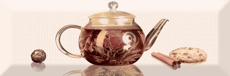 Плитка керамическая Absolut keramika Tea 02 Fosker Decor Tea 01 A декор 10х30