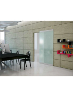 Система для раздвижных дверей Morelli INVISIBLE-2 GLASS 1100/8, для стеклянного полотна, ширина 110 см, толщина 8мм, до 50 кг