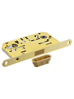 Замок межкомнатный Morelli M1885 MSG под цилинд, цвет мат.золото сатинированное