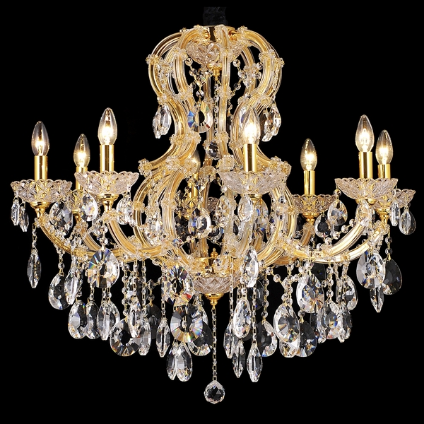 Подвесная люстра Natali Kovaltseva Milano Milano 10651/8C GOLD, CLEAR