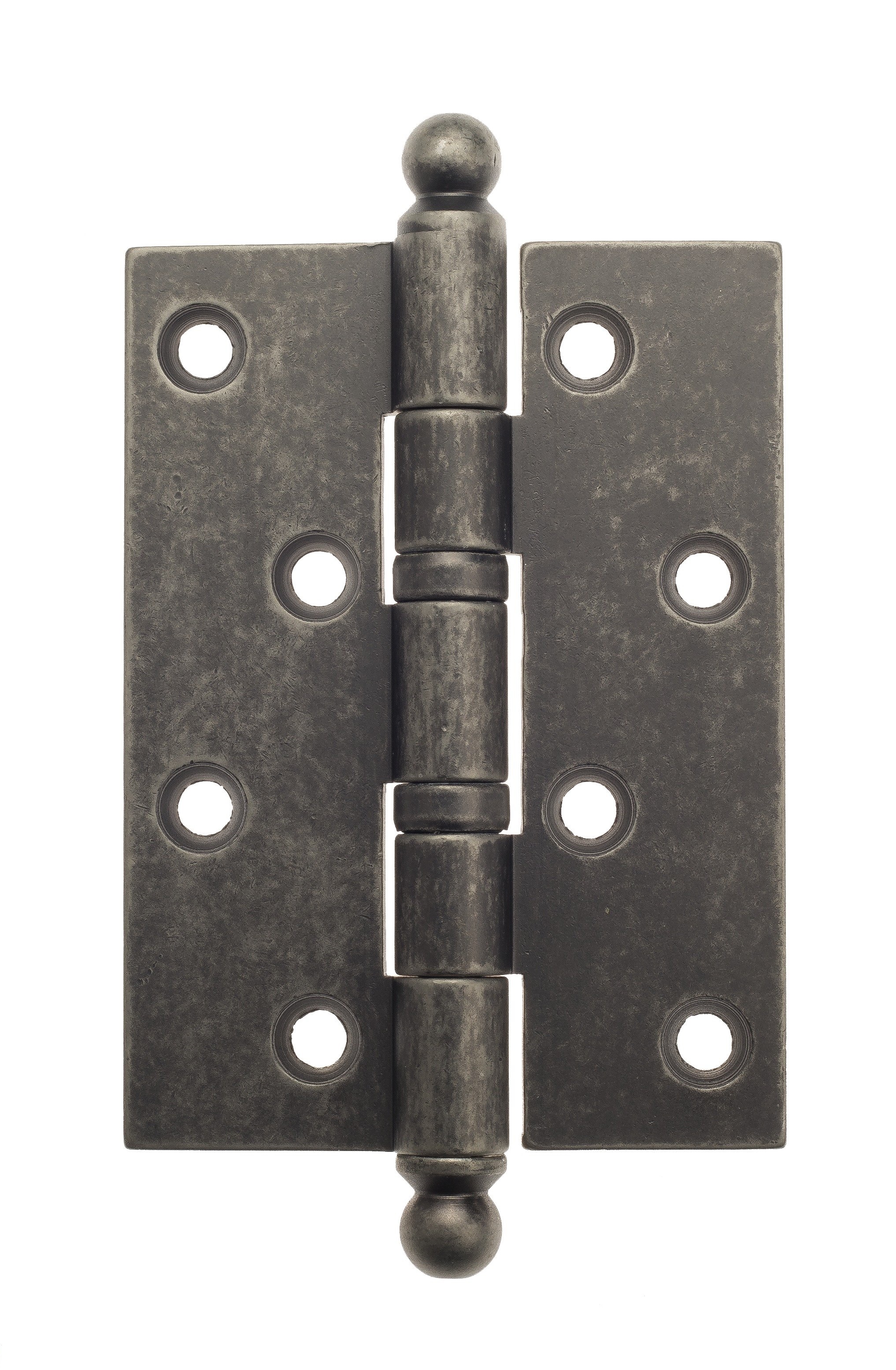 Петля дверная универсальная стальная с декор колпачком Aldeghi 136FA403 102x76x3 ант. серебро