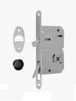 B08981.50.34 AGB (АГБ) Защелка врезная WC для раздвижных дверей (матовый хром) SCIVOLA TRE