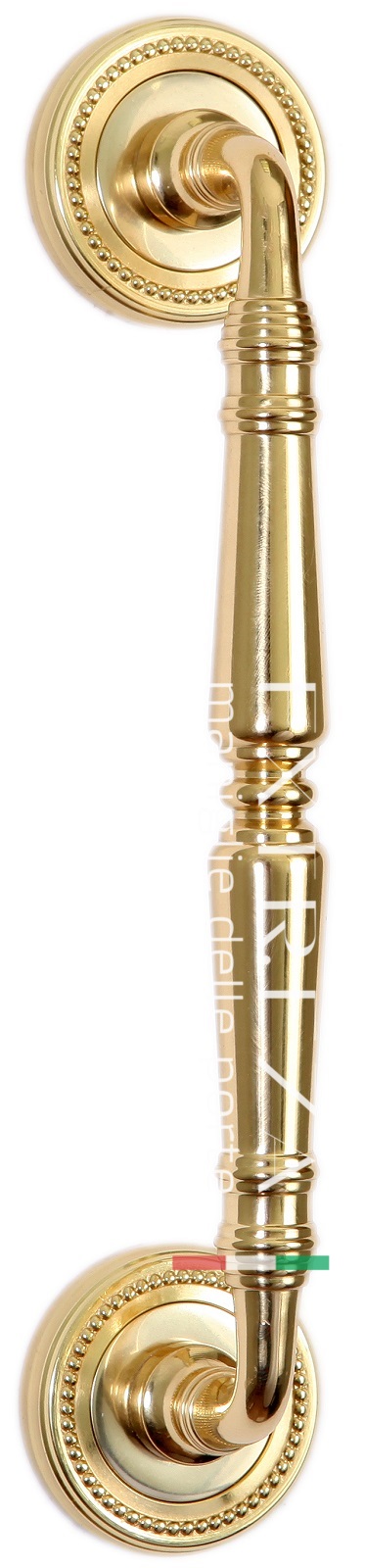 Ручка скоба дверная Extreza PETRA (Петра) 250 мм (205 мм) R03 полированное золото F01