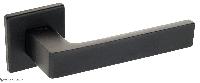 Дверная ручка на квадратном основании Fratelli Cattini "BOOM" 8FS-NM матовый черный