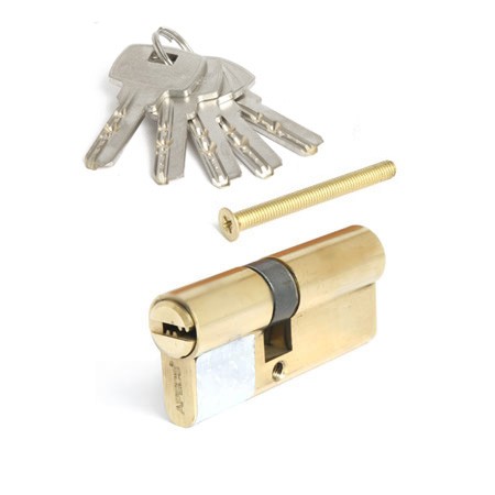 Цилиндр для замка ключ / ключ Apecs SM-70(30/40)-G золото