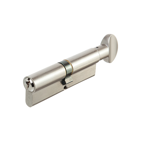 Цилиндр для замка ключ / вертушка Kale Kilit 164GM-90(40+10+40)-C-NP-3KEY-STB 164GM000046 никель