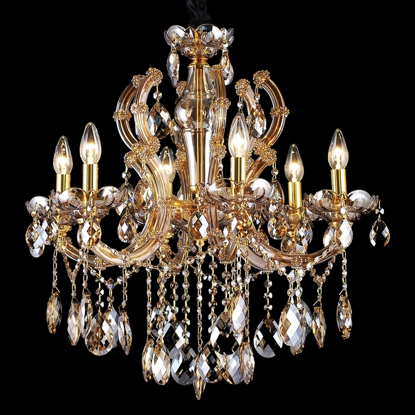 Подвесная люстра Natali Kovaltseva Napoli Napoli 10654/6C GOLD, BRANDY