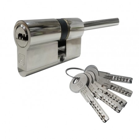 Цилиндр для замка ключ-шток Гардиан GB (41/21/70SH) Ni 5кл. никель