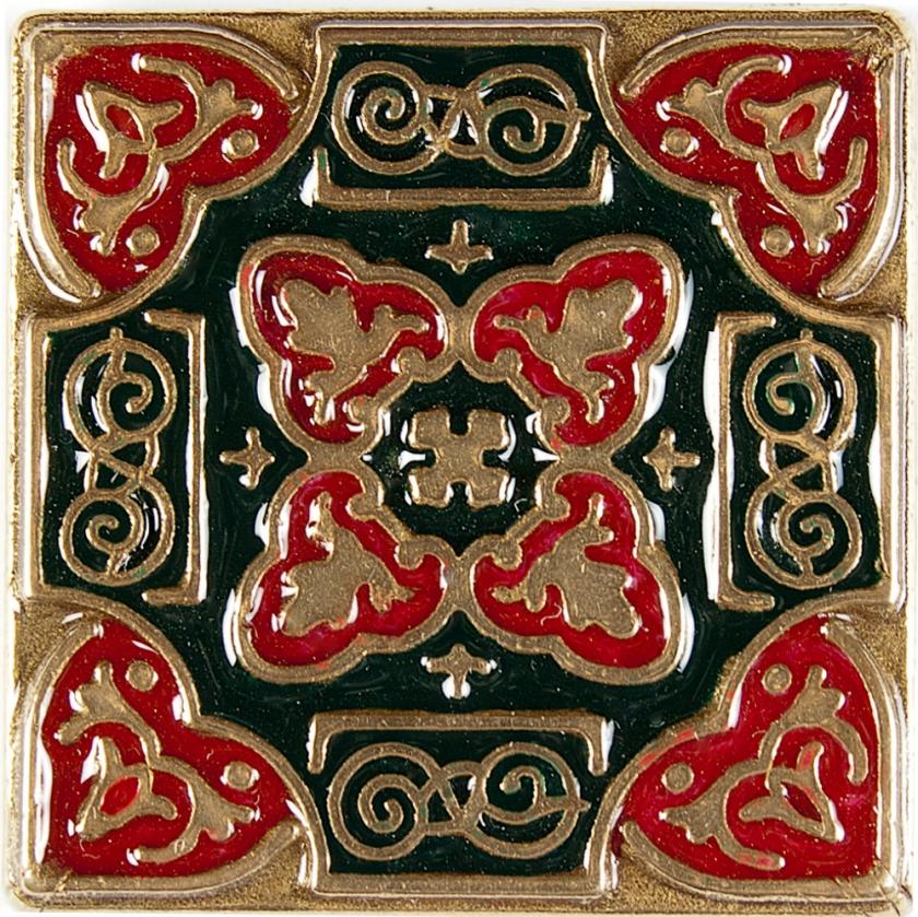 Вставка Kavarti из бронзы с эмалью Persia 1658 5х5