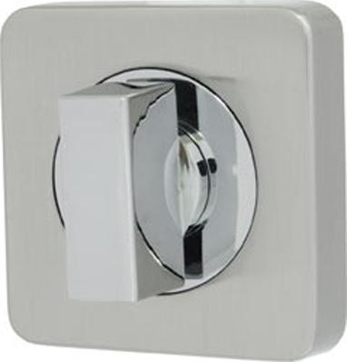 Завертка дверная сантехническая Armadillo WC-BOLT BK6/SQ-21SN/CP-3 матовый никель/хром
