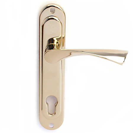 Ручка дверная на планке Apecs HP-85.0123-G золото