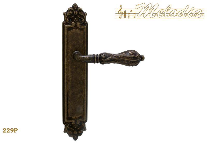 Ручка дверная межкомнатная Melodia Libra 229/229 Античная бронза
