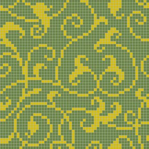 Мозаика Alma Панно 15 MZ-01Green&GMC чип 15х15 88,5х88,5
