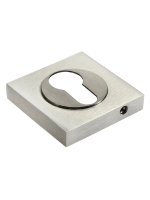 Накладка на евроцилиндр Morelli Luxury LUX-KH-S2 NIS квадратная, цвет матовый никель