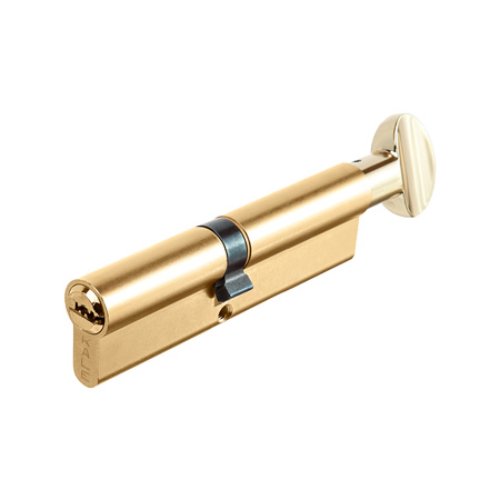 Цилиндр для замка ключ / вертушка Kale Kilit 164SM-110(45+10+55C)-C-BP-5KEY-STB 164SM000075 золото