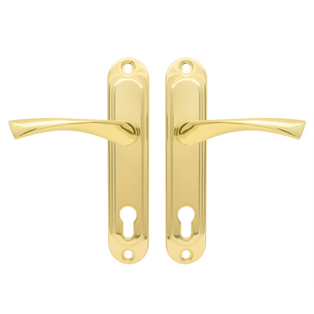 Ручка дверная на планке Avers HP-85.0123-G золото