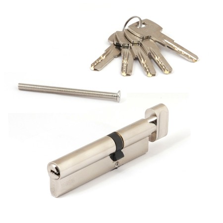 Цилиндр для замка ключ / вертушка Apecs SM-110(40C/70)-C-NI никель