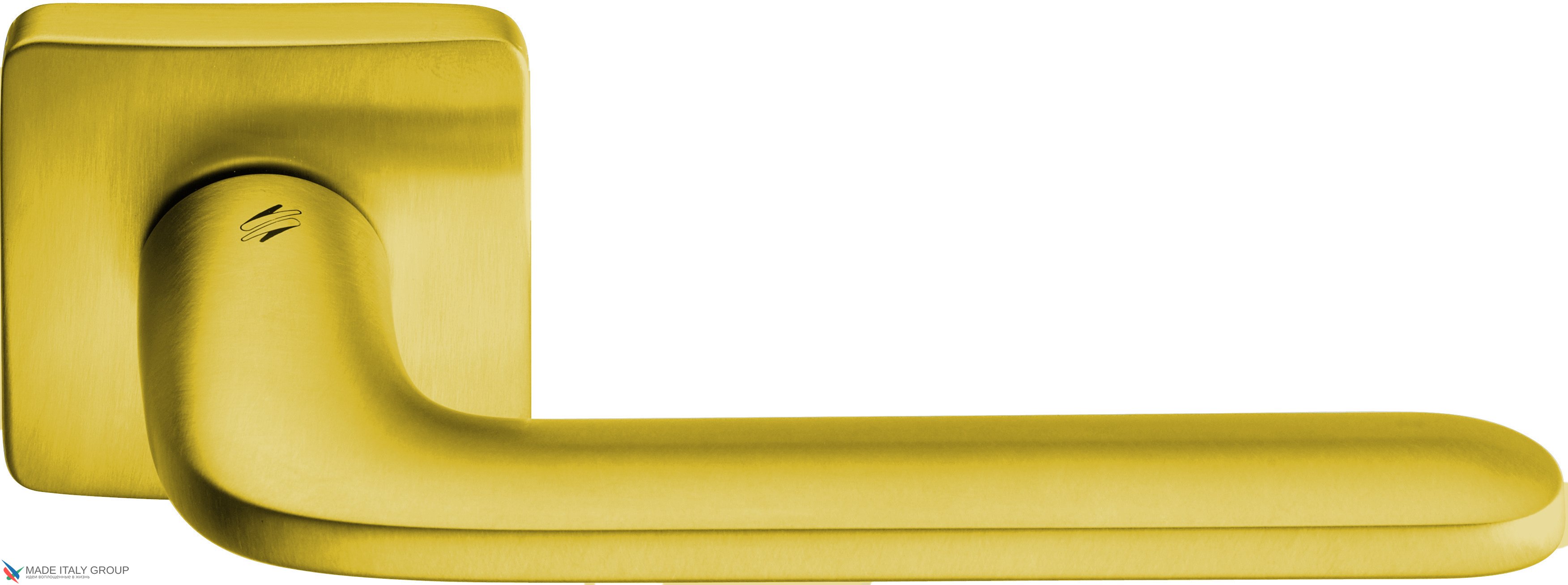 Дверная ручка на квадратном основании COLOMBO Roboquattro S ID51RSB-OM матовое золото PVD