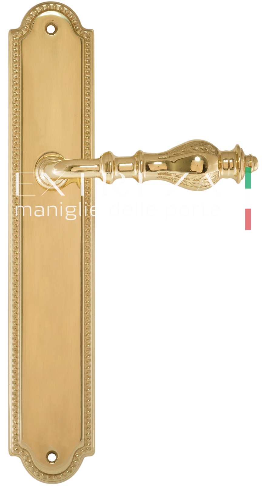 Ручка дверная Extreza EVITA (Эвита) 301 на планке PL03 PASS полированное золото F01