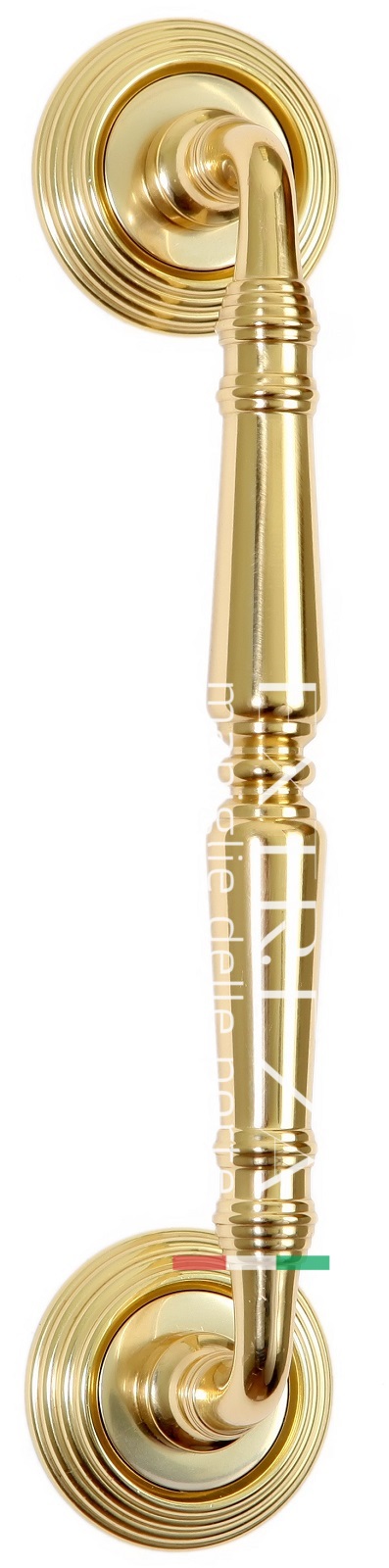 Ручка скоба дверная Extreza PETRA (Петра) 250 мм (205 мм) R05 полированное золото F01