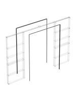 Комплект Armadillo (Армадилло) для обрамления пенала для двухстворчатой двери SLD.Comfort-PENAL frame 1800/2900 BL