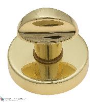 Фиксатор поворотный на круглом основании Fratelli Cattini WC 7-OLV полированная латунь