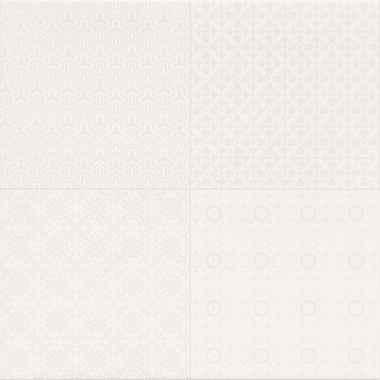 Плитка керамическая Cristacer (Cristal ceramica) Retro Blanco вид 1 из микса настенная 45х45