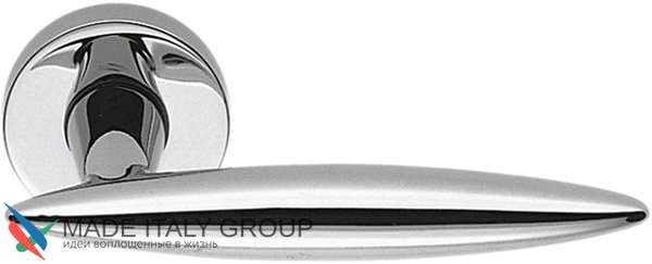 Дверная ручка на круглом основании COLOMBO Pegaso AM11RSB-CM матовый хром