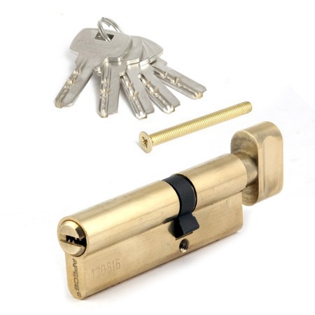 Цилиндр для замка ключ / вертушка Apecs SM-90(35C/55)-C-G золото