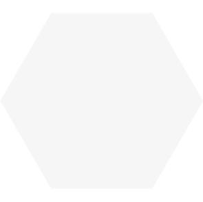 Плитка керамическая Vitra Miniworx K945261 Гексагон Белый Мат  настенная 21х24