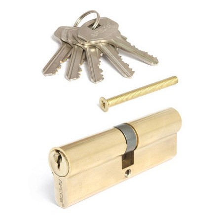 Цилиндр для замка ключ / ключ Apecs SC-90-G (SC-90-Z-G) золото