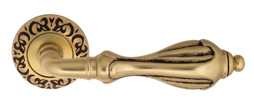 Ручка дверная межкомнатная Venezia Anafesto D4 французское золото+коричневый