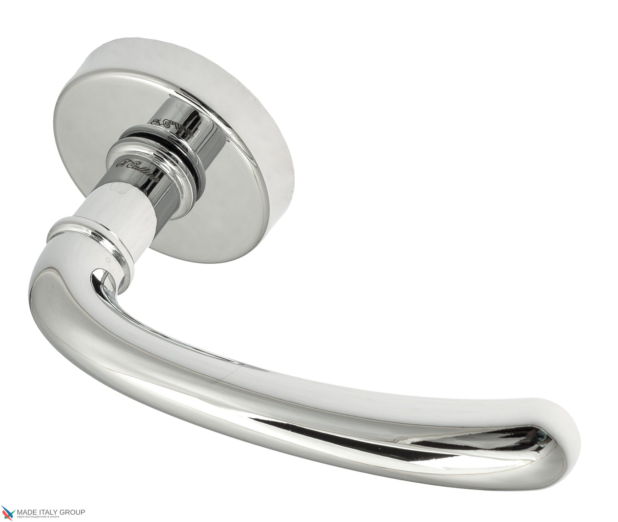 Ручка дверная на круг. основании Fratelli Cattini  ISEO 7-CR полированный хром