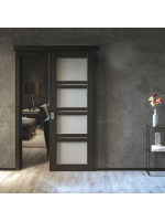 Комплект фурнитуры для раздвижной двери Morelli SLIDING SET 1 до 40kg, одностворчатый, крепление на уголки 500-1000мм, стопор-довод, декоративный профиль