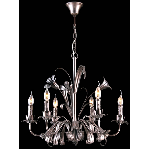 Подвесная люстра Natali Kovaltseva Grace GRACE 79004-6C BROWN, GOLD