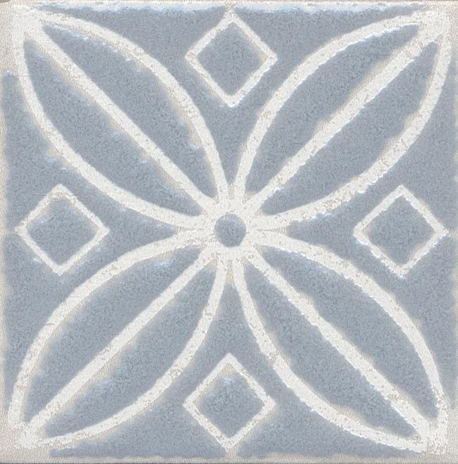 Плитка керамическая Kerama Marazzi Амальфи орнамент серый STG\C402\1270 вставка 9,9х9,9