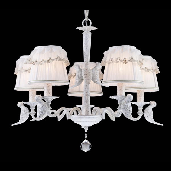 Люстра подвесная Natali Kovaltseva ORIOLE 70011-5C WHITE GOLD