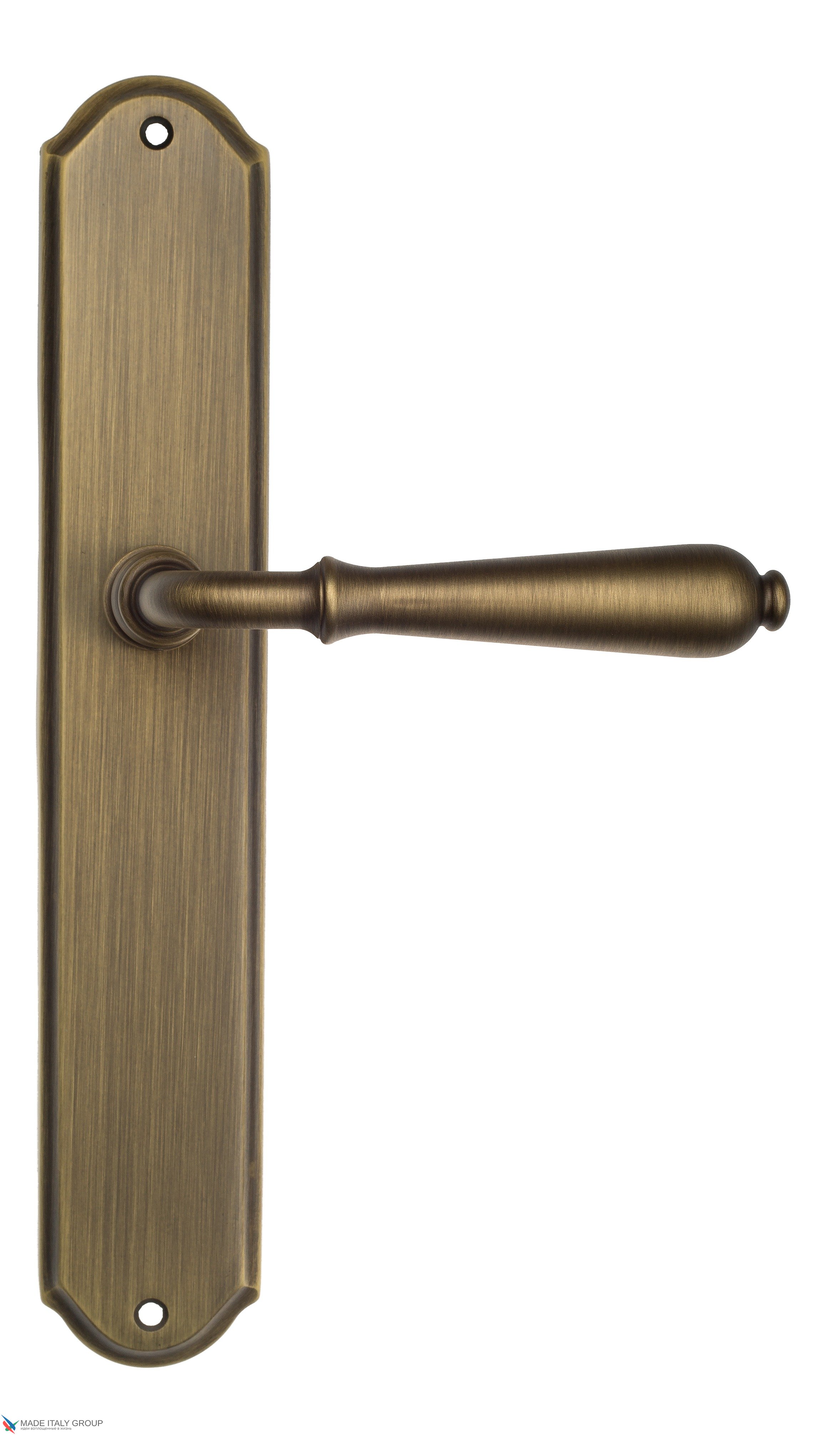 Дверная ручка Venezia "CLASSIC" на планке PL02 матовая бронза