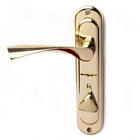 Ручка дверная на планке Apecs HP-42.0123-S-C-G-R Правый золото