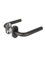 Ручка Fuaro (Фуаро) раздельная R.DSS201-0201P/19 INOX 201 BLACK (овальное основание)