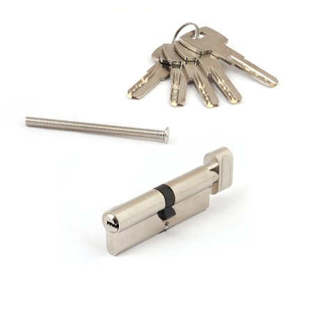 Цилиндр для замка ключ / вертушка Apecs SM-95(45C/50)-C-NI никель