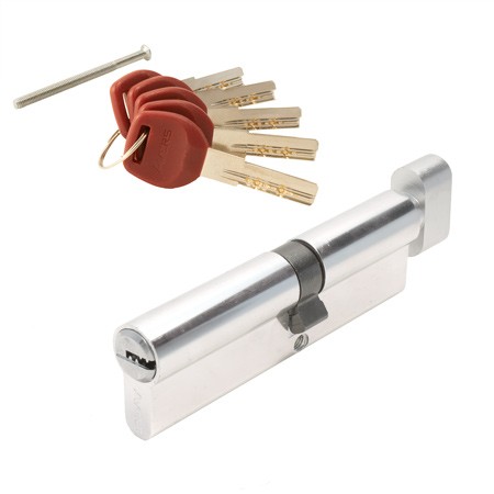Цилиндр для замка ключ / вертушка Avers JM-100(45C/55)-C-CR хром